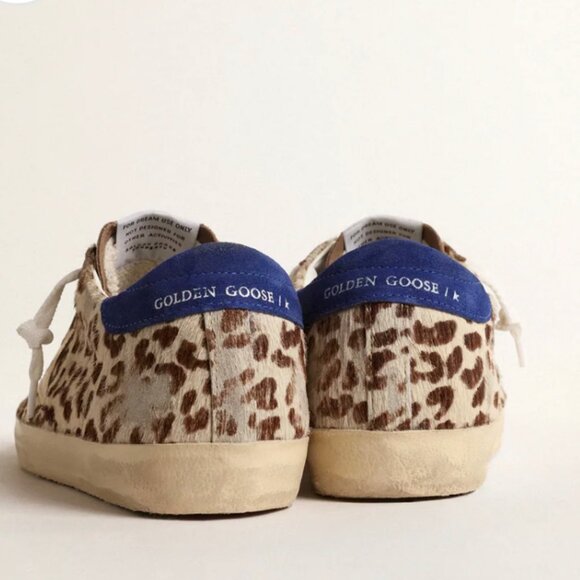 Golden Goose Super Star Horsey Sneakers in Blue Heel - Picture 6 of 16